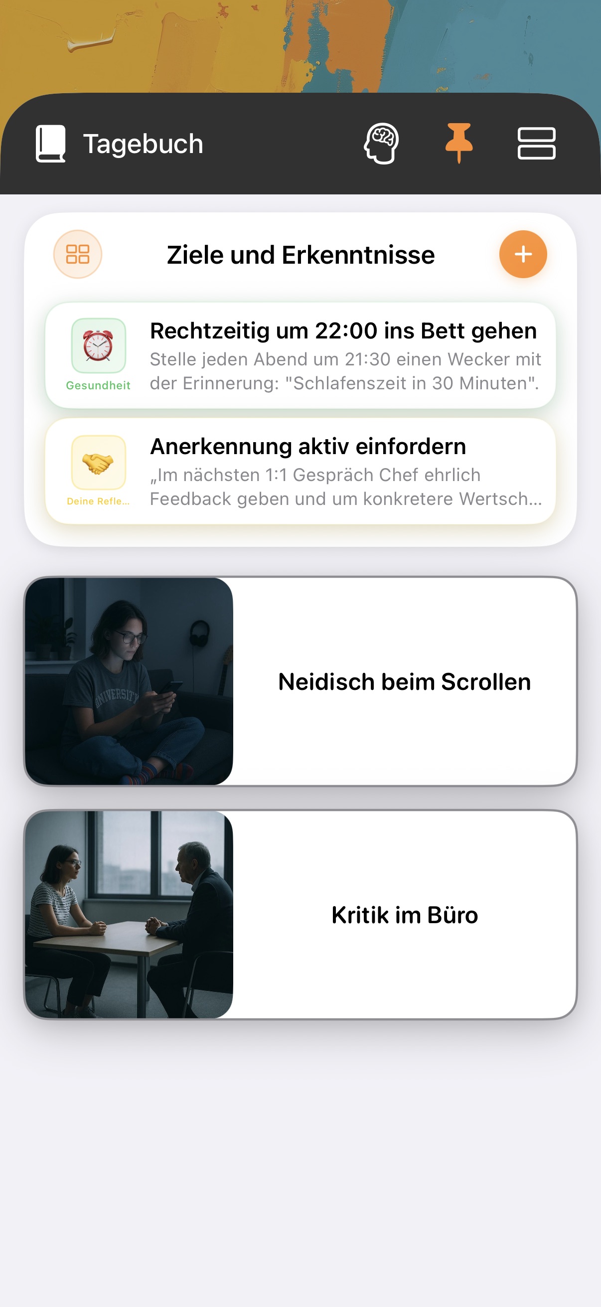 Tagebuch und Notizbuch